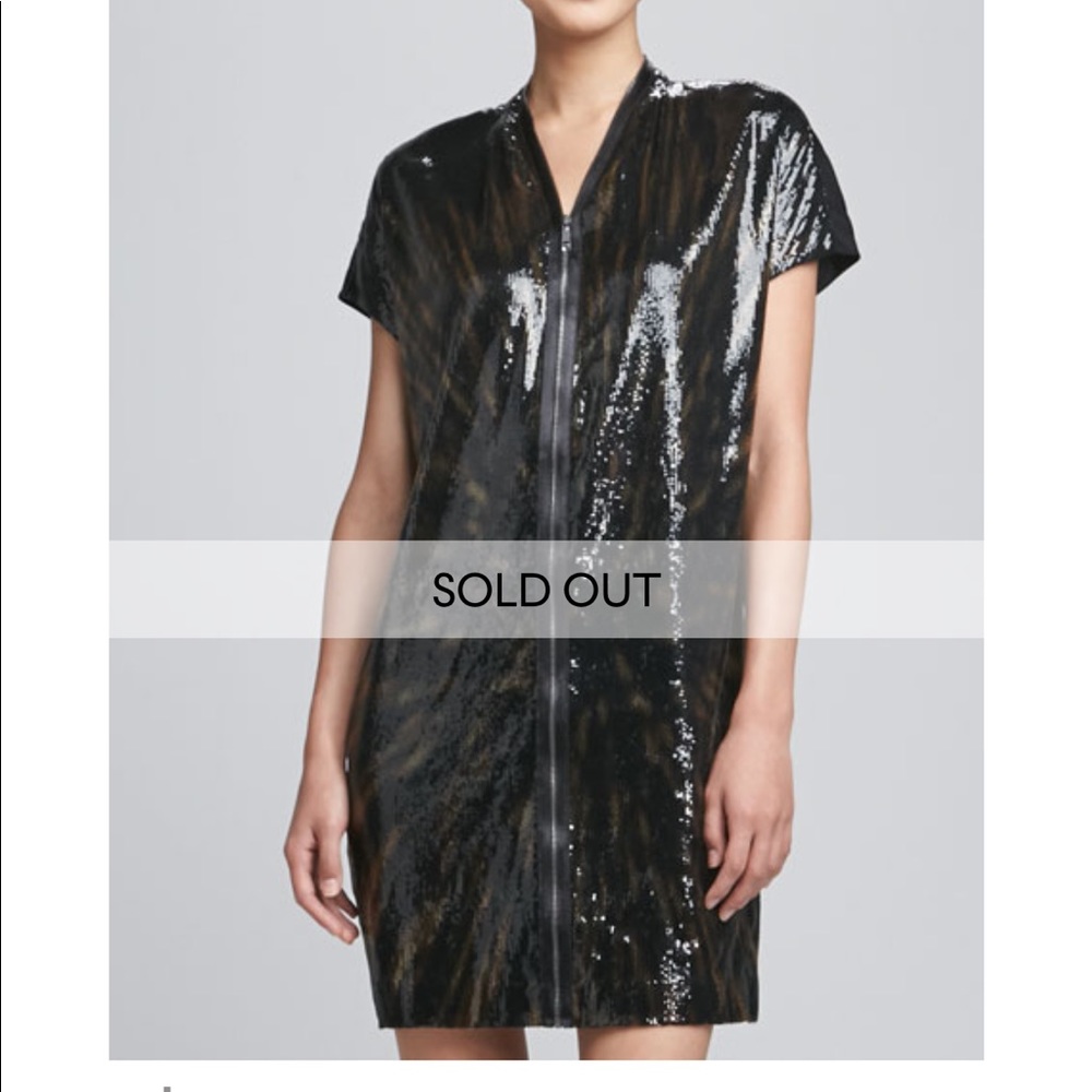 Elie Tahari Dallas Shift Dress Black sz large